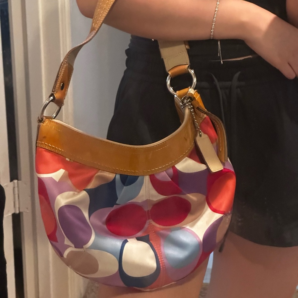 Vintage Coach Multicolor Shoulder Bag - Picture 9 of 11
